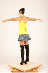 Whole Body Woman T poses Casual Slim Studio photo references